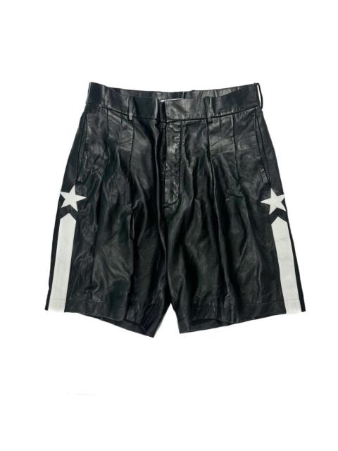 Givenchy GIVENCHY Lamb Leather Star Shorts