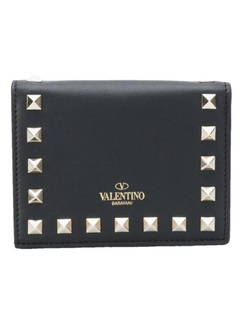 Valentino Rockstud leather card wallet