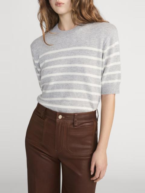 FRAME FRAME The Cashmere Easy Crew Sweater in Grey Multi at Nordstrom