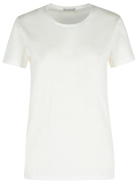 Moncler Moncler White Cotton T-shirt