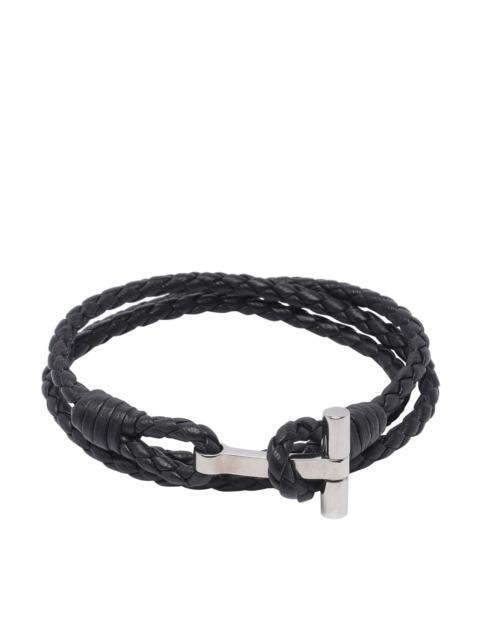 Tom Ford Men Leather T Bracelet
