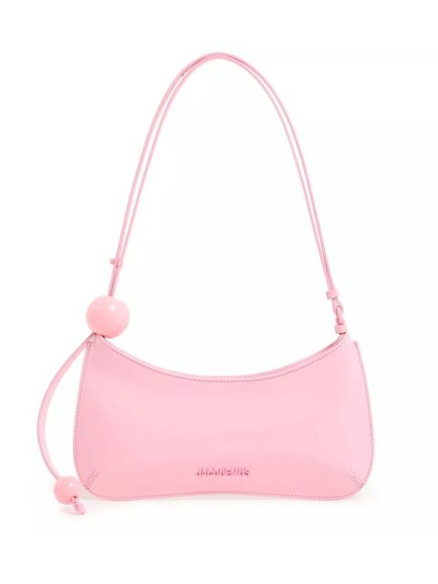 JACQUEMUS Jacquemus The Bisou Perle Pink Leather Shoulder Bag