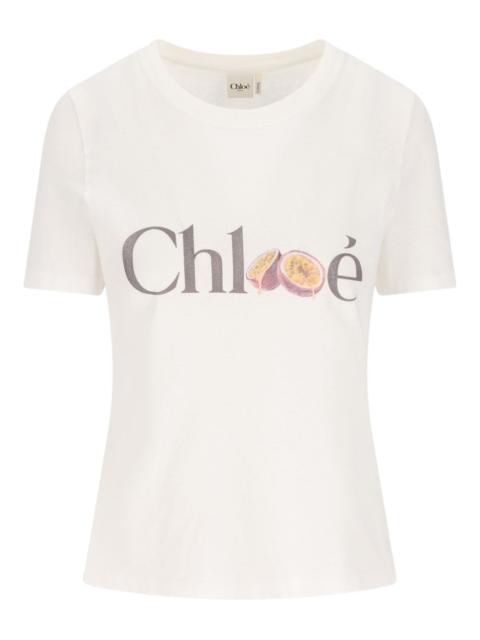 Chloé Chloé Women Logo Cotton T-Shirt