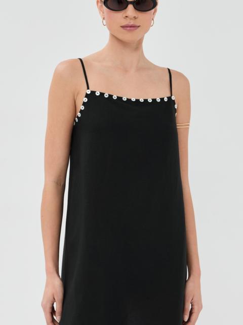 STAUD Laura Mini Linen Dress