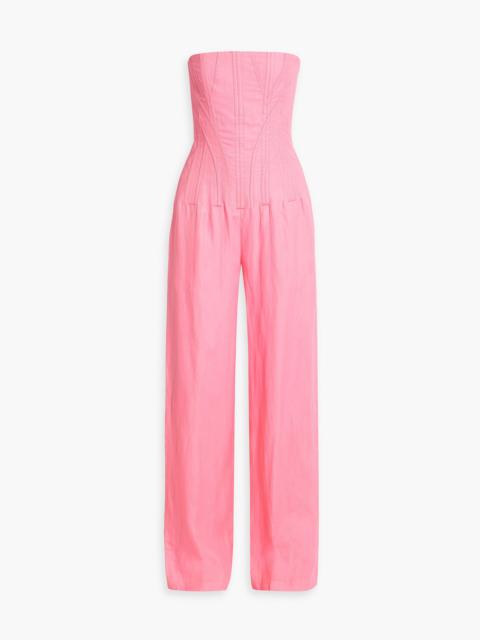 Stella McCartney Strapless twill jumpsuit