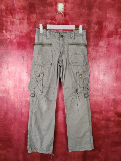 Other Designers City Streets - Japanese Brand Gray Multi Pocket Tactical Cargo Pant #S381