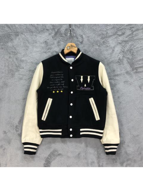 Other Designers Japanese Brand - WORLD WIDE LOVE! Wool Leather Varsity Jacket #4894-31