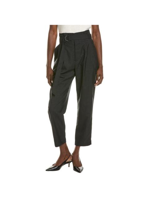 Brunello Cucinelli Brunello Cucinelli Wodark Grey Wool Tapered Trousers