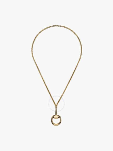GUCCI Gucci Horsebit Long Chain Necklace in 18K Yellow Gold - YBB796823001