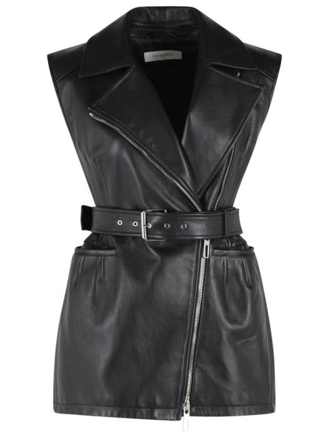 Sportmax Sportmax 'Fave' Black Leather Jacket Women