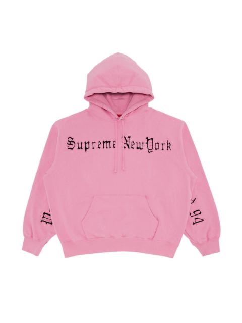 Supreme Supreme Contrast Cutout Hooded Sweatshirt 'Pink'