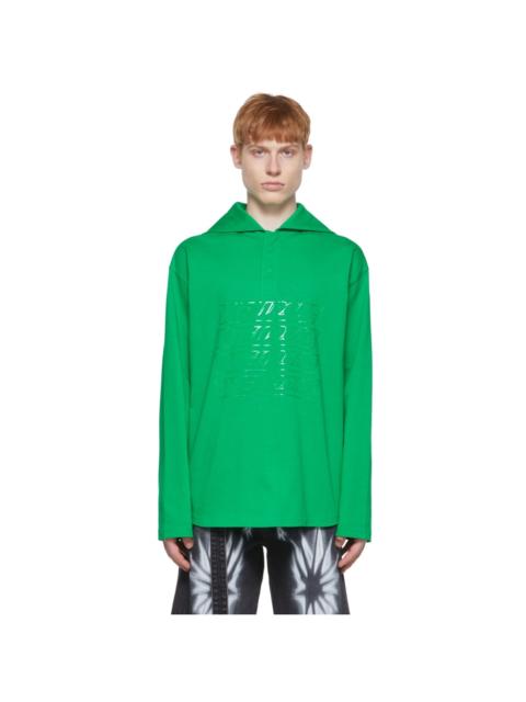 We11done Green Cotton Henley