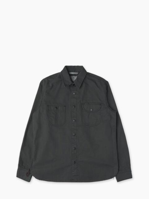 Rogue Territory ROGUE TERRITORY WORK SHIRT DYED CANVAS SELVEDGE ASH