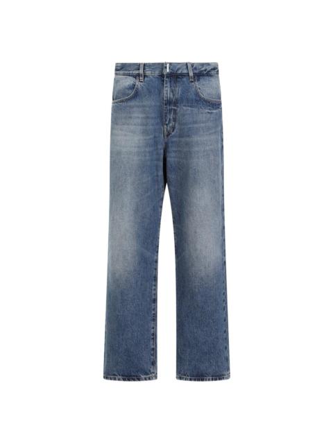 Givenchy Logo Plaque Straight-leg Jeans