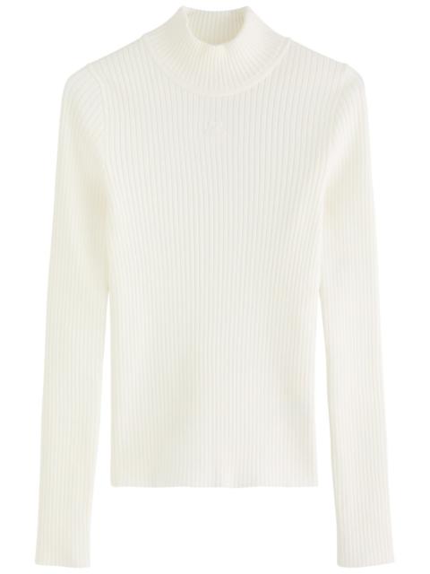 courrèges Courrèges Reedition Logo Ribbed-knit Jumper