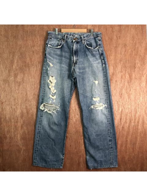 Other Designers Edwin - Edwin japan Vintage Distressed Blue Denim Pants #250