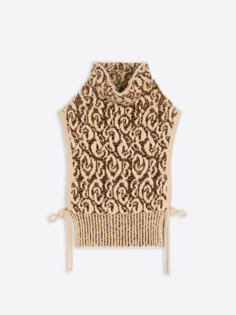 Dries Van Noten JACQUARD BIB SWEATER