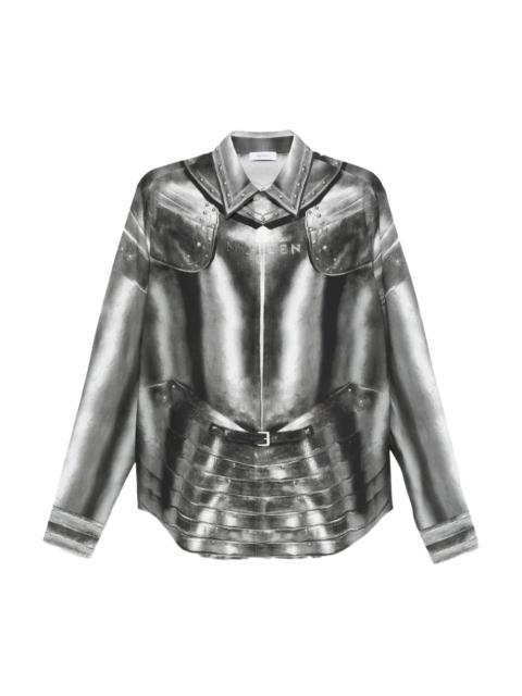 Alexander McQueen McQueen Armor Print Shirt Steel
