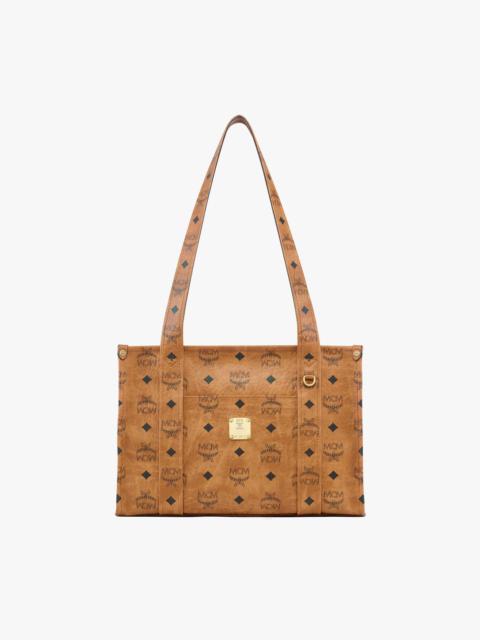 MCM Aren School Bag Tote in Visetos