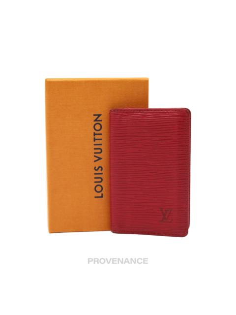 Louis Vuitton Louis Vuitton Pocket Organizer Wallet - Red Epi Leather