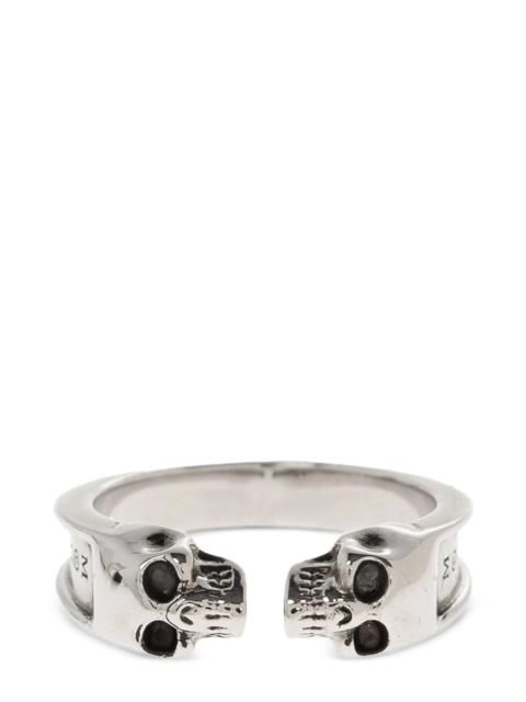 Alexander McQueen 'Thin Twin Skull' ring