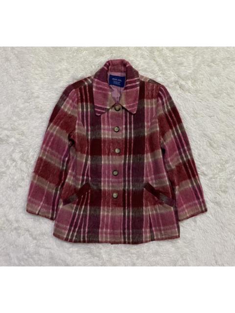 Other Designers Japanese Brand - Jean-Cox Checked Hairy Wool Blend Jacket