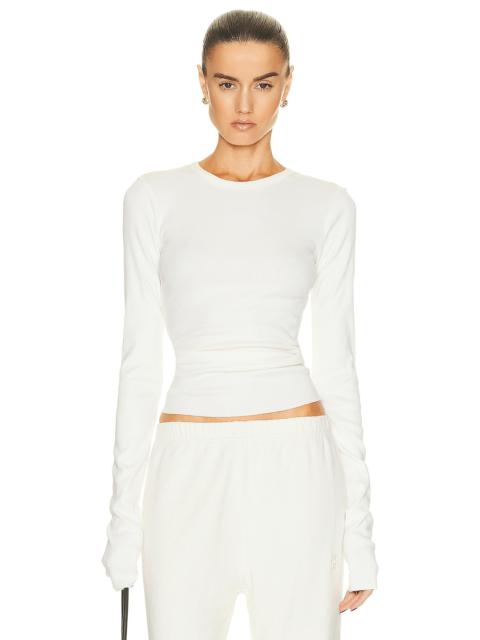 ÉTERNE Long Sleeve Fitted Top