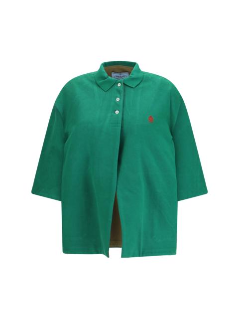 Prada Prada Pique Cotton Jacket Verde Mimetico Women