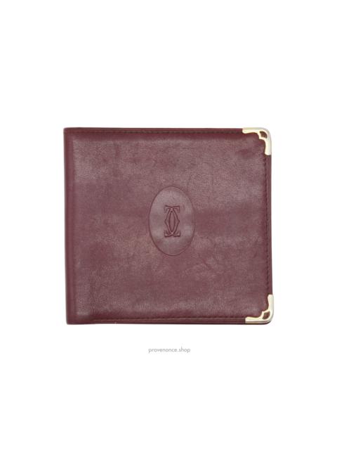 Cartier Cartier Bifold Wallet - Burgundy Calfskin Leather
