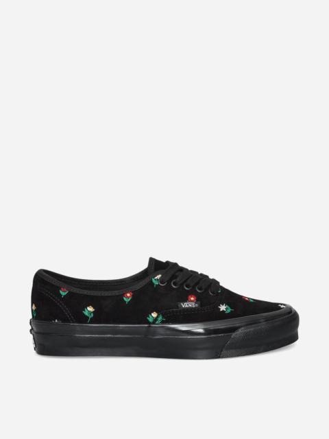 Vans Authentic 44 Embroidery Sneakers Flower Print Black