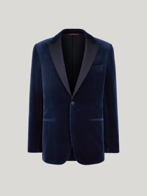 Canali BLUE COTTON VELVET TUXEDO JACKET