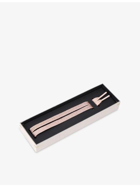 Golden Goose Crystal-Embellished Woven Shoe Laces