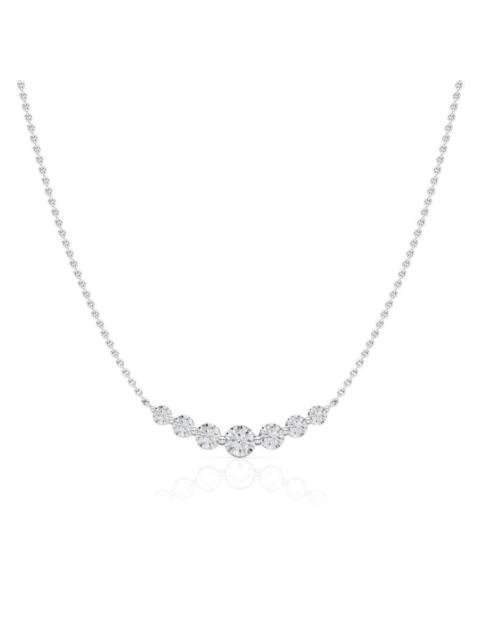 Other Designers Brilliant Diamond Smile 7 stone necklace