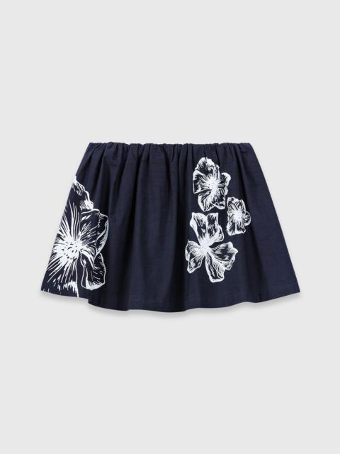 maje Short cotton skirt