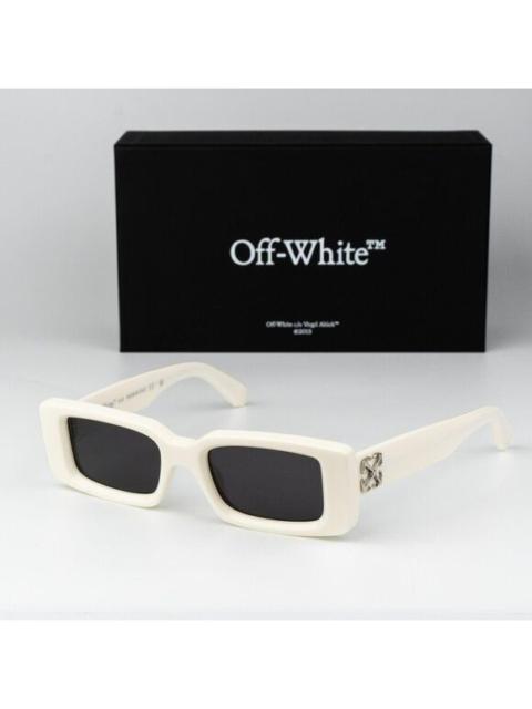 Off-White Off-White ARTHUR Women Sunglasses White Grey Square OERI127 0107 NEW AUTHENTIC