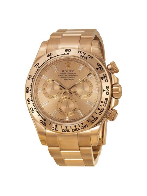 ROLEX Rolex Cosmograph Daytona Pink Gold Dial 18K Everose Gold Oyster Bracelet Automatic Men's Watch 11650