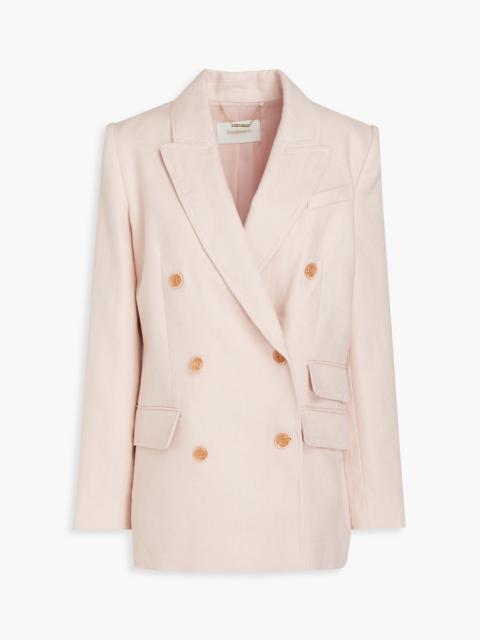 Zimmermann Double-breasted linen blazer