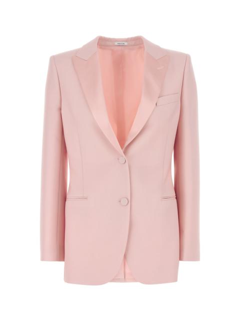 Alexander McQueen Pink wool blend blazer