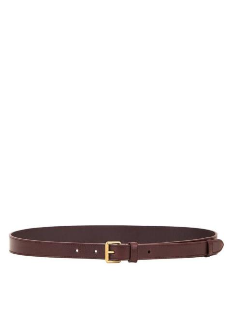 SAINT LAURENT Saint Laurent Men's Red Tan Motorcycle 2cm Belt