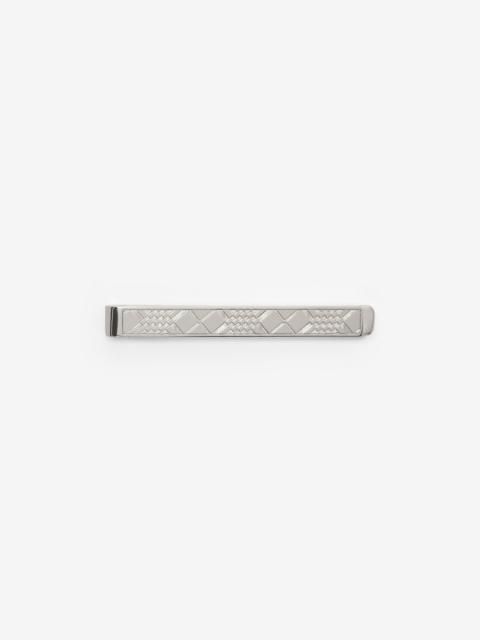 Burberry Engraved Check Tie Bar