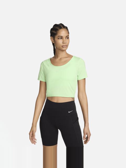 Nike Nike Women's One Classic Dri-FIT Short-Sleeve Cropped Twist Top