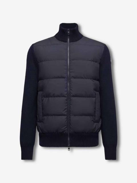 Moncler QUILTED ZIPPER CARDIGAN
