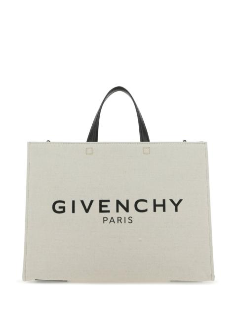 Givenchy Ivory canvas medium G shopping bag