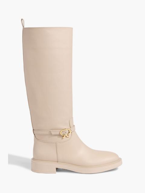 Gianvito Rossi Ribbon Cavalier leather knee boots