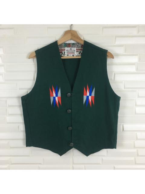 Other Designers Native - Japanese Native Navajo Green Vest