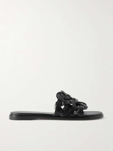 Gianvito Rossi Amalfi woven leather slides