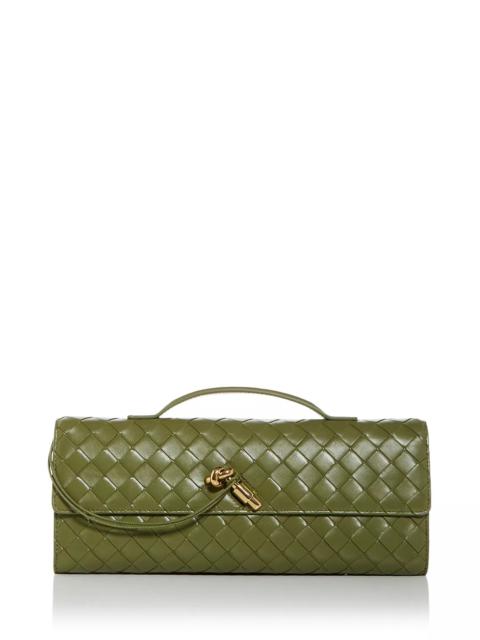 Bottega Veneta Andiamo Intrecciato Leather Clutch