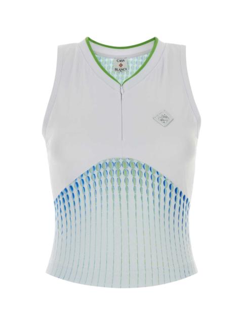 CASABLANCA Multicolor Stretch Jersey Top