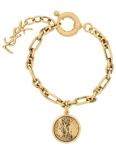 SAINT LAURENT Saint Laurent Women Cassandre Medallion Bracelet In Metal