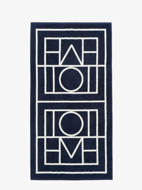 Totême Toteme Women Monogram Organic Cotton Beach Towel